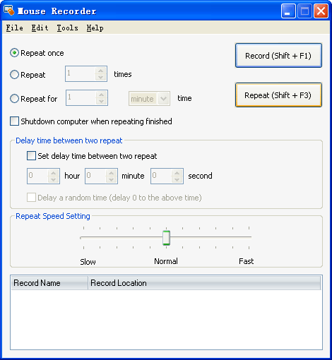 pc recorder controller input then repeat
